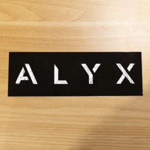 Autocollant rectangulaire noir ALYX